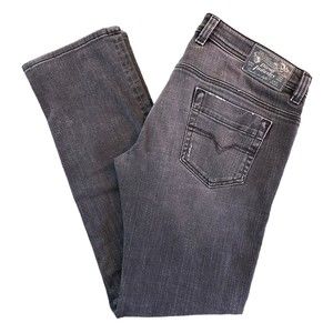 DIESEL Safado Gray Regular Slim Straight Denim Jeans Wash RS027 Men's 33x32